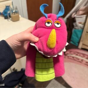 Russ vintage Colorful Monster dragon Hand Puppet